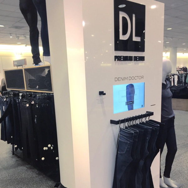 Nordstrom Digital Denim Doctor, digital signage | Shopify Retail blog