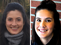 portrait of two female students