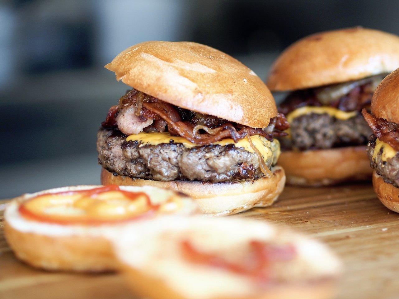 Cheeseburgers with Bacon