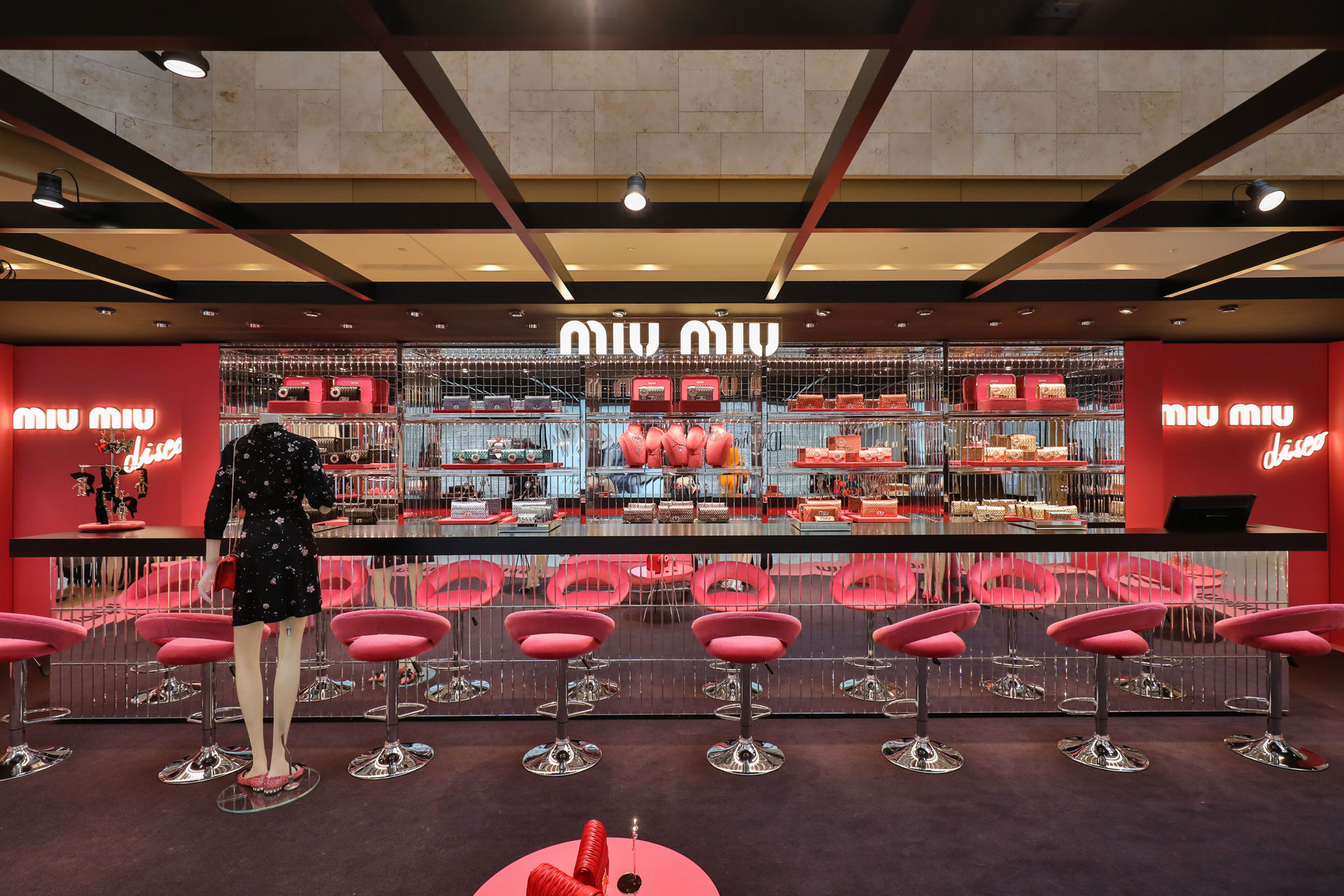 Miu Miu Disco pop-up store, Hong Kong