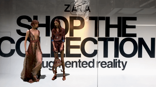 zara augmented reality displays