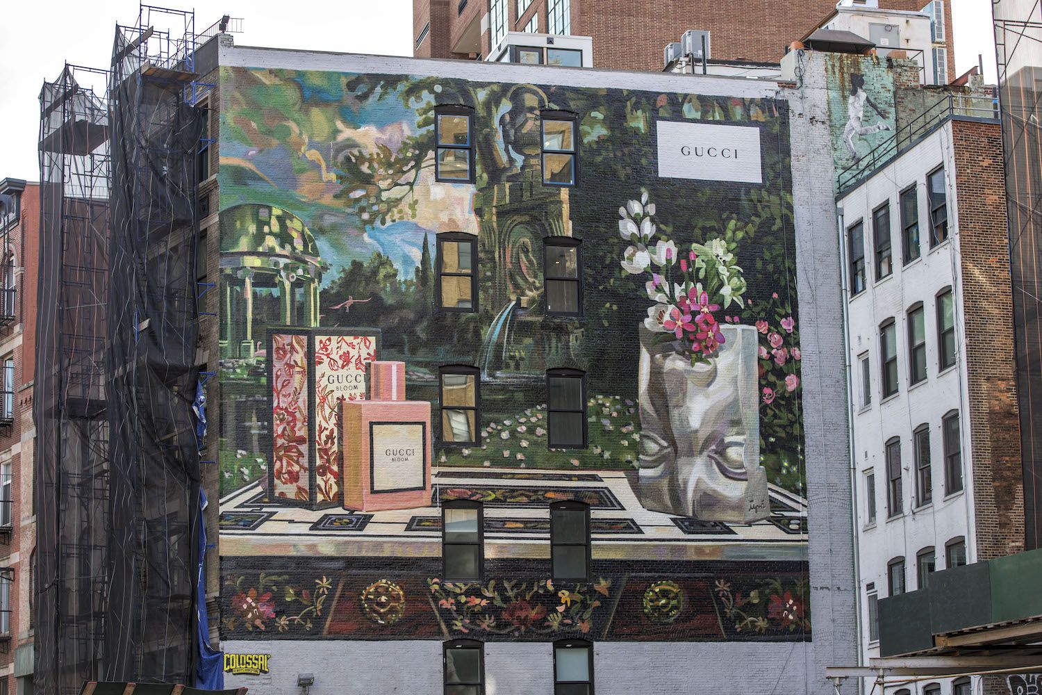 Gucci celebrates their fragrance Bloom with new Art Wall