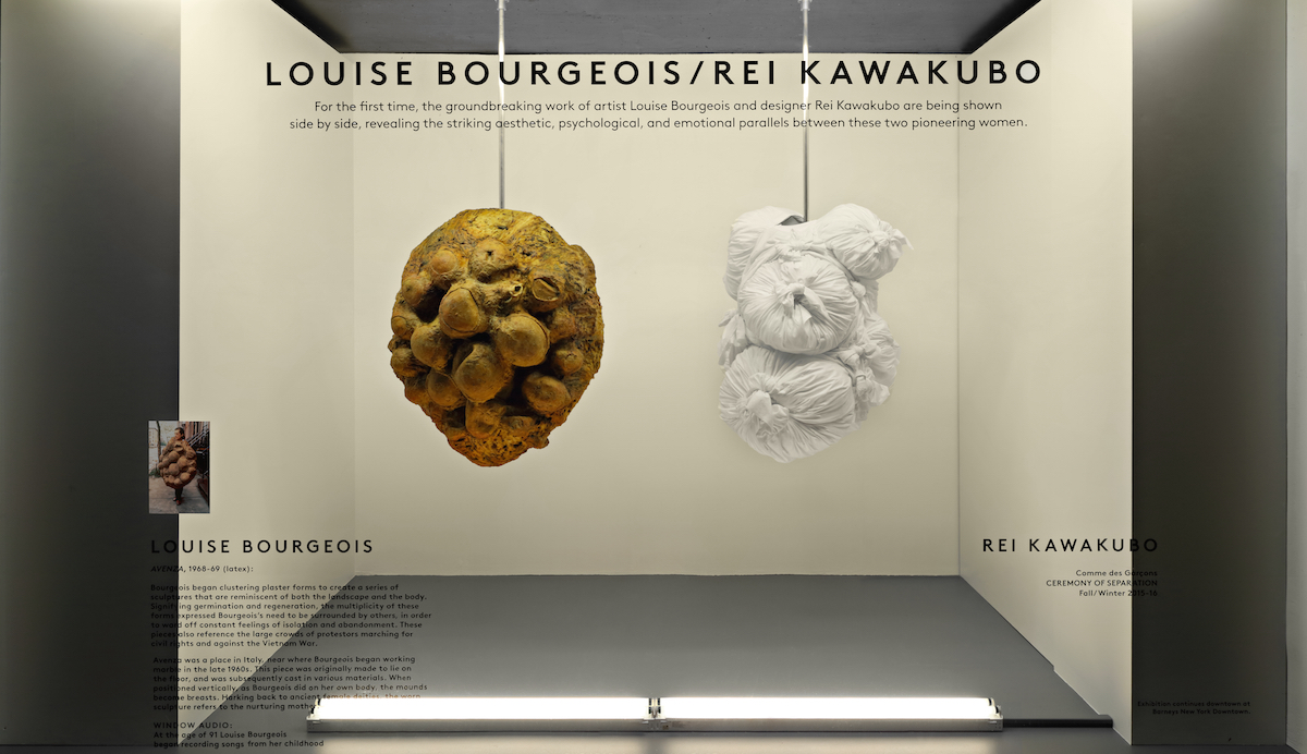 Rei Kawakubo & Louise Bourgeois Come Together In Barneys NY Window Installation
