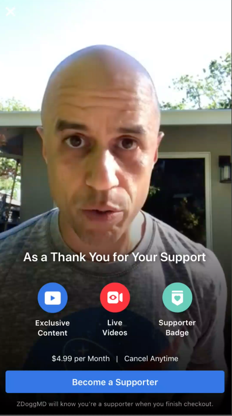 Facebook wants up to 30% of fan subscriptions vs Patreon’s 5%
