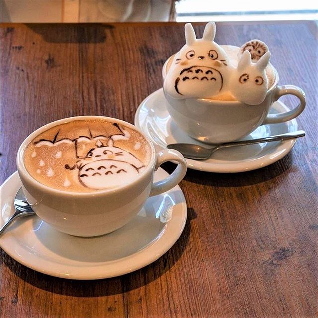 6 Japanese cafe’s 3D Latte art