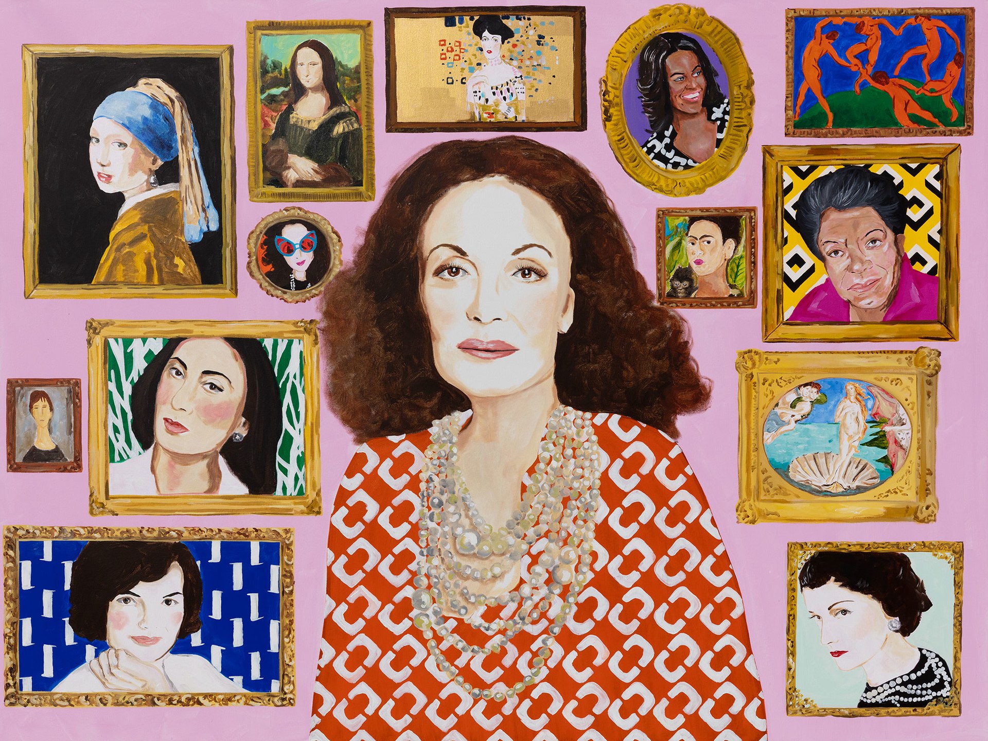 Diane Von Furstenberg teams up with Artist Ashley Longshore for a Pop-Up Celebrating Legendary Women