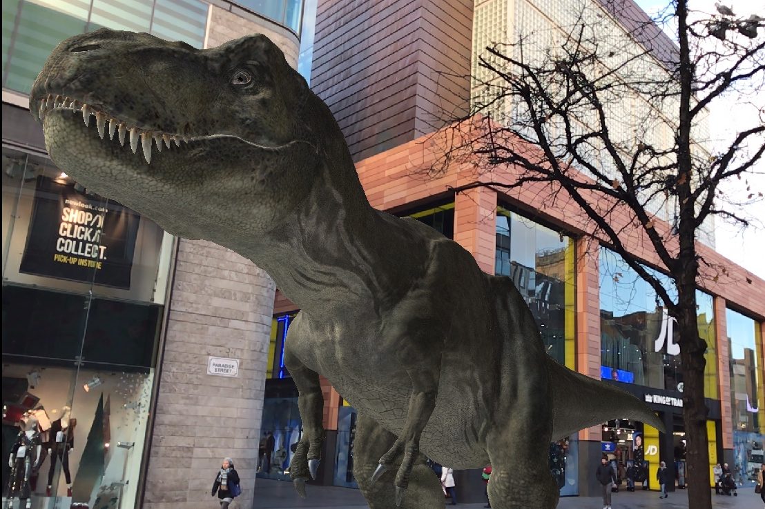 Augmented reality app will bring dinosaurs to life in city retail centre – The Business Desk