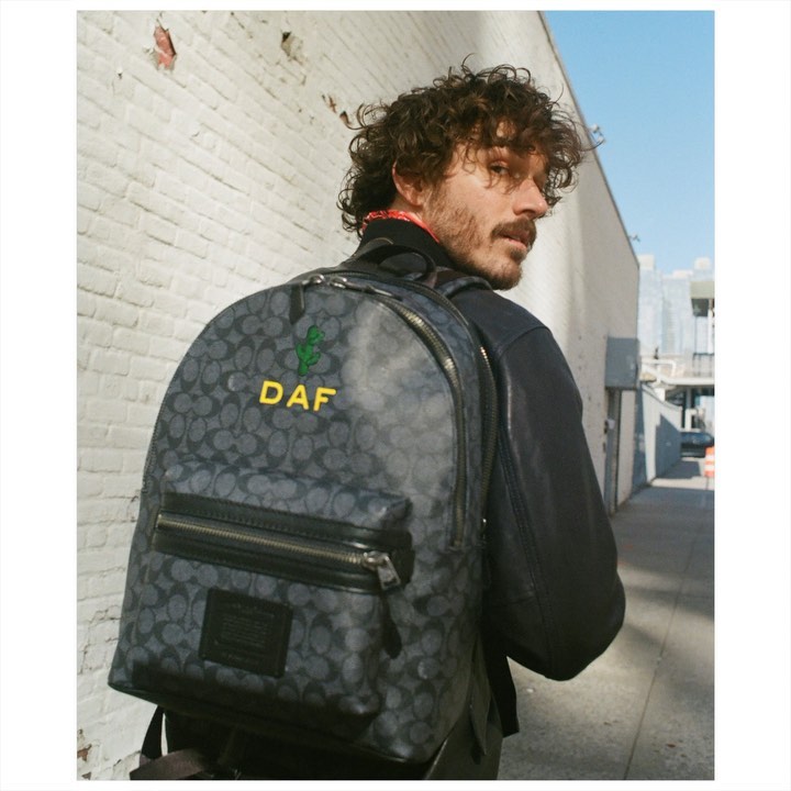 @dafstudio, an artist/photographer/model in New York City, describes his style as “a mix of urban cowboy and crop top workout looks.” But he also has a thing for the desert, so he chose to #CoachCreate his Academy Backpack with his initials and a cactus. “I thought the cactus was cute.” We agree. Make your mark with our Signature printing then tag us for a chance to appear on our Instagram. #CoachNY