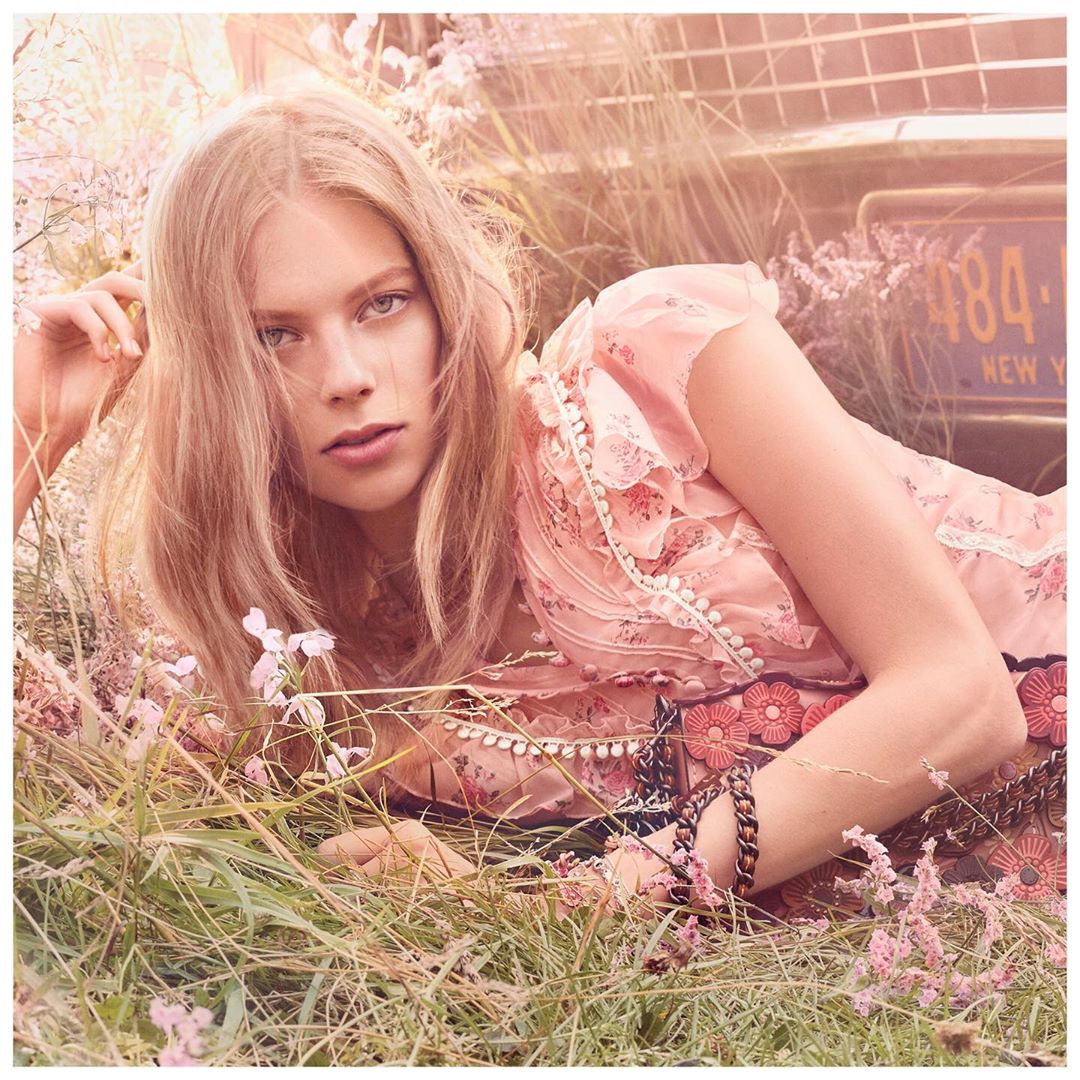 Wildflowers. A warm summer day. And a sparkling, new scent. Lean back with Coach girl @lexiboling and fall into #CoachFloralBlush, a new fragrance launching today. #CoachNY