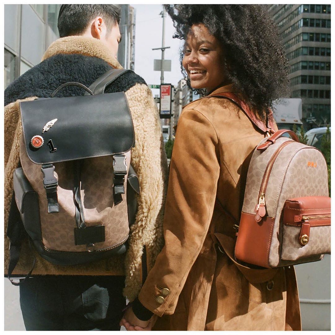 They like each other's style. But they like each other more. Newlyweds @samueljih and @rachelwatsonjih make a case for couples who #CoachCreate together, stay together. Discover our customization service in store or through link in bio and then share your creation with us for a chance to be featured on Coach Instagram. #CoachNY