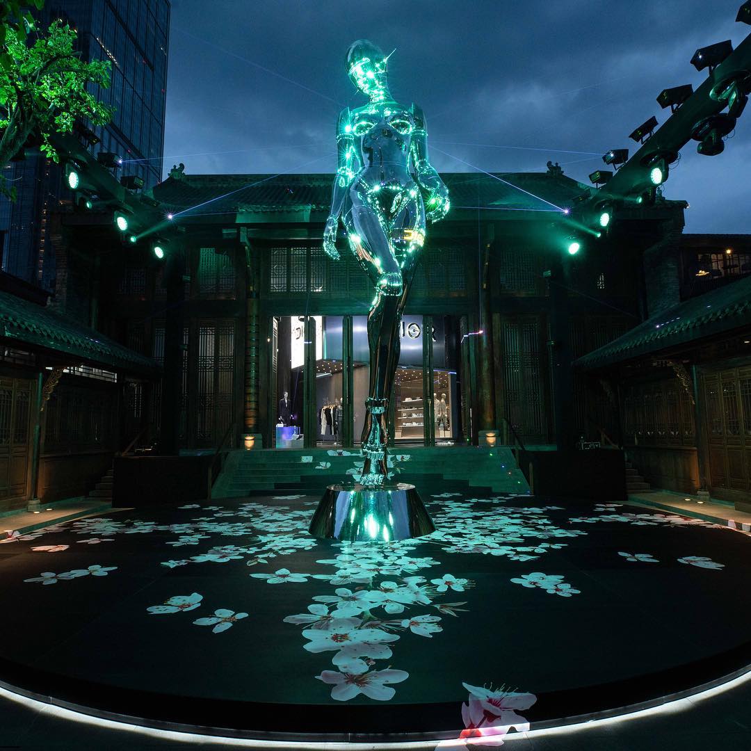 Dior Opens a Retro-Futuristic Pop-Up in China