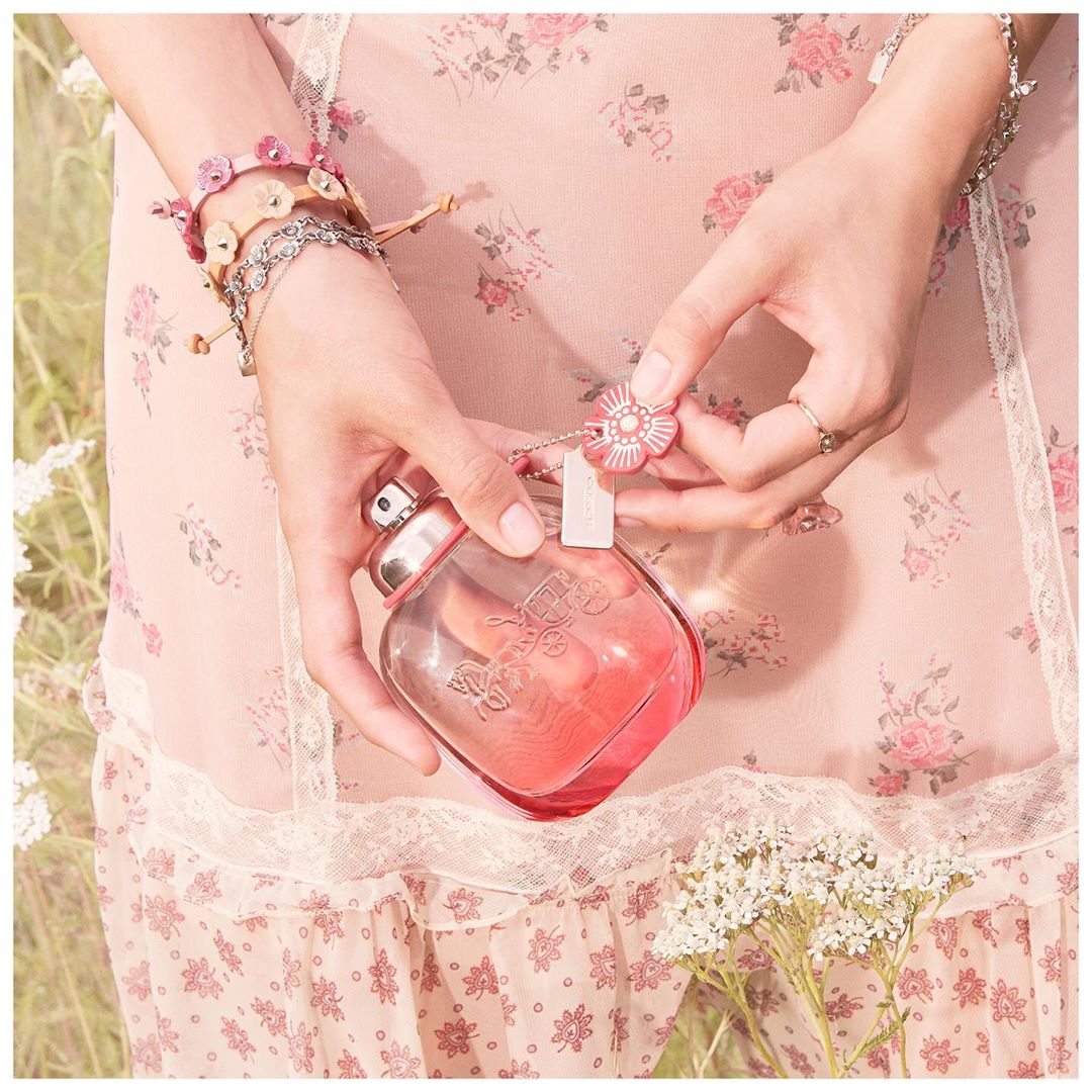 At once delicate and spirited, our new fragrance #CoachFloralBlush features sparkling top notes of goji berries and grapefruit and reveals a heart of peonies and peach. #CoachNY