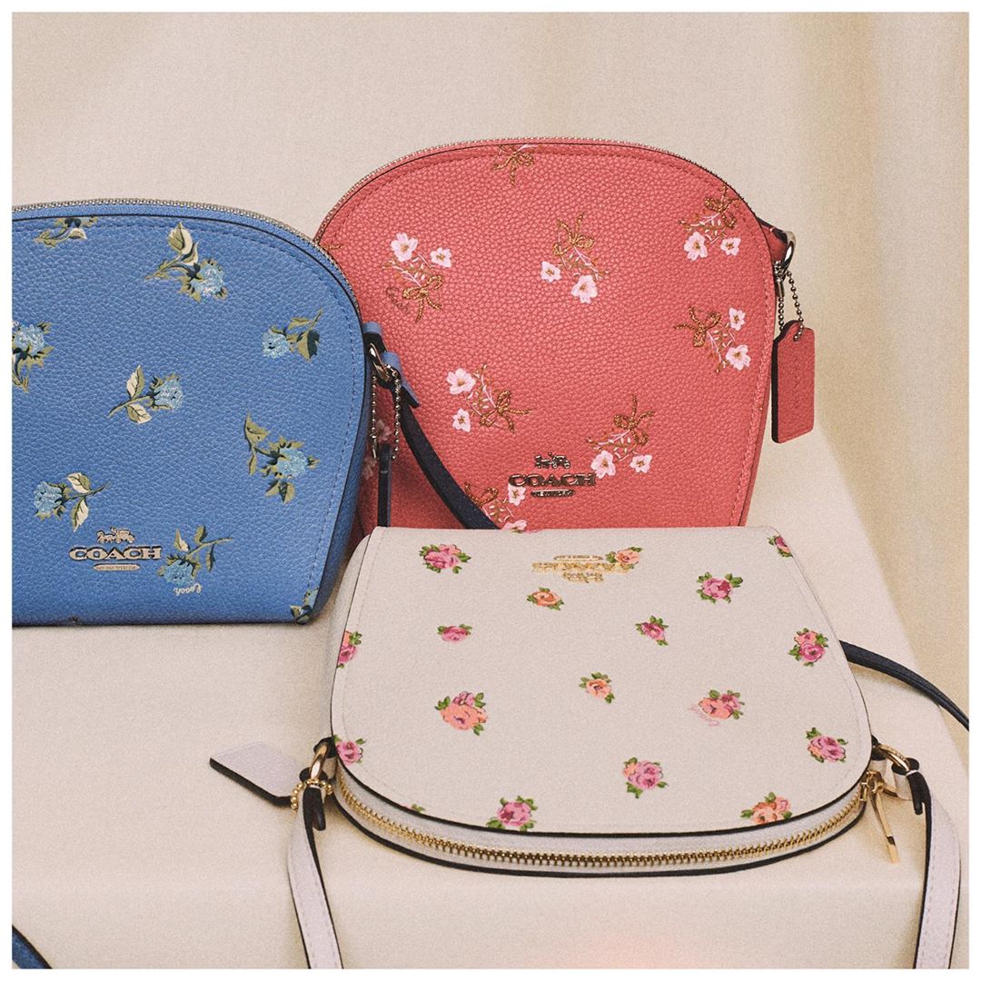 Petal pushers. Our Farrow Crossbody, three ways. Which color do you prefer? #MothersDay #CoachNY