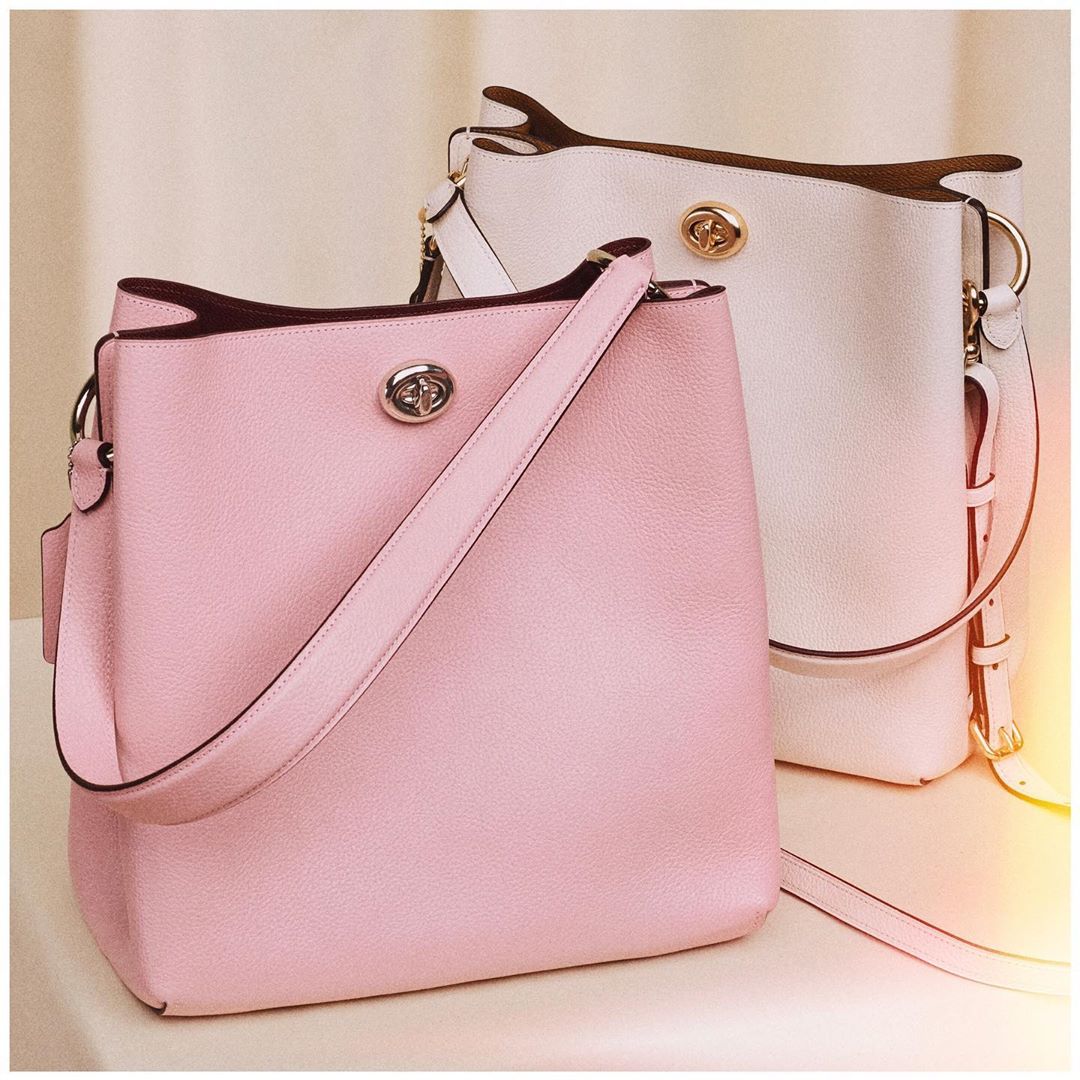 They had us at first blush. Our beloved Charlie, reimagined as a bucket bag with turnlock closure. #MothersDay #CoachNY