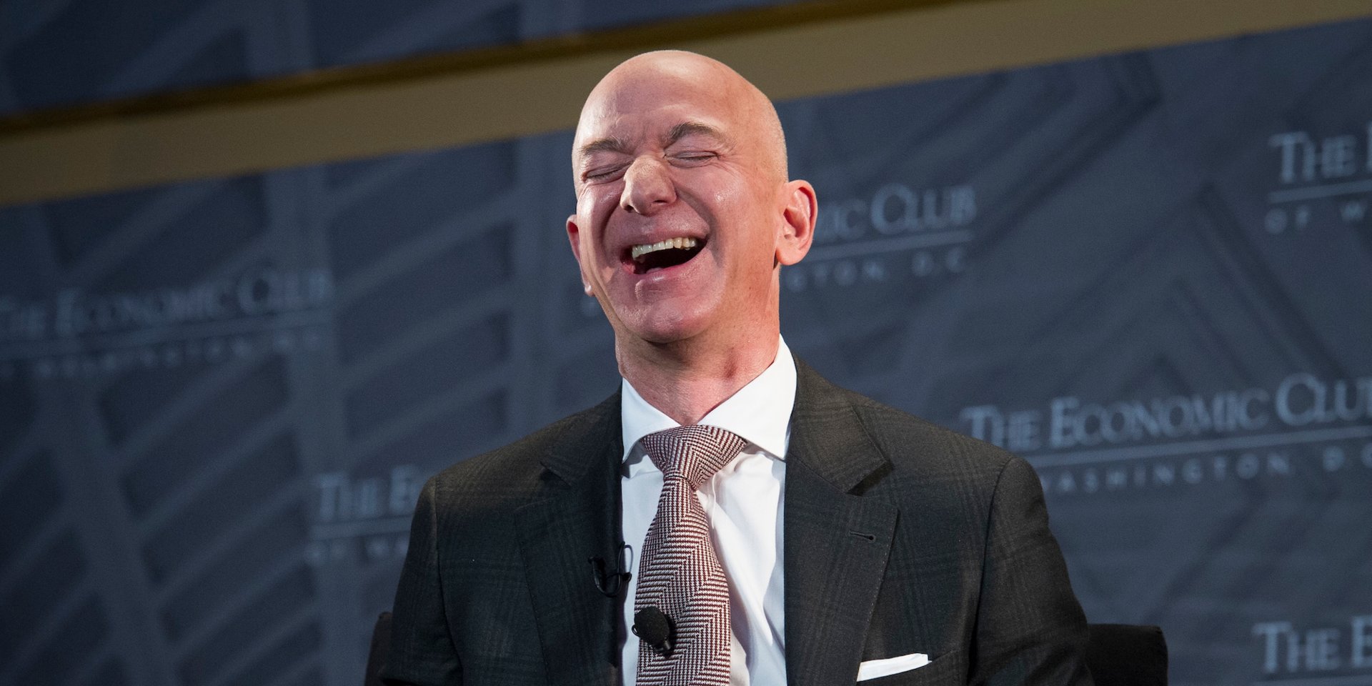 Jeff Bezos says Amazon 'remains a small player' in retail after the company posted revenues of $233 billion last year (AMZN)