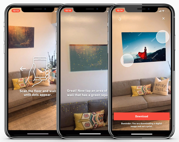 Shutterstock launches “View in Room” augmented reality for mobile – Netimperative