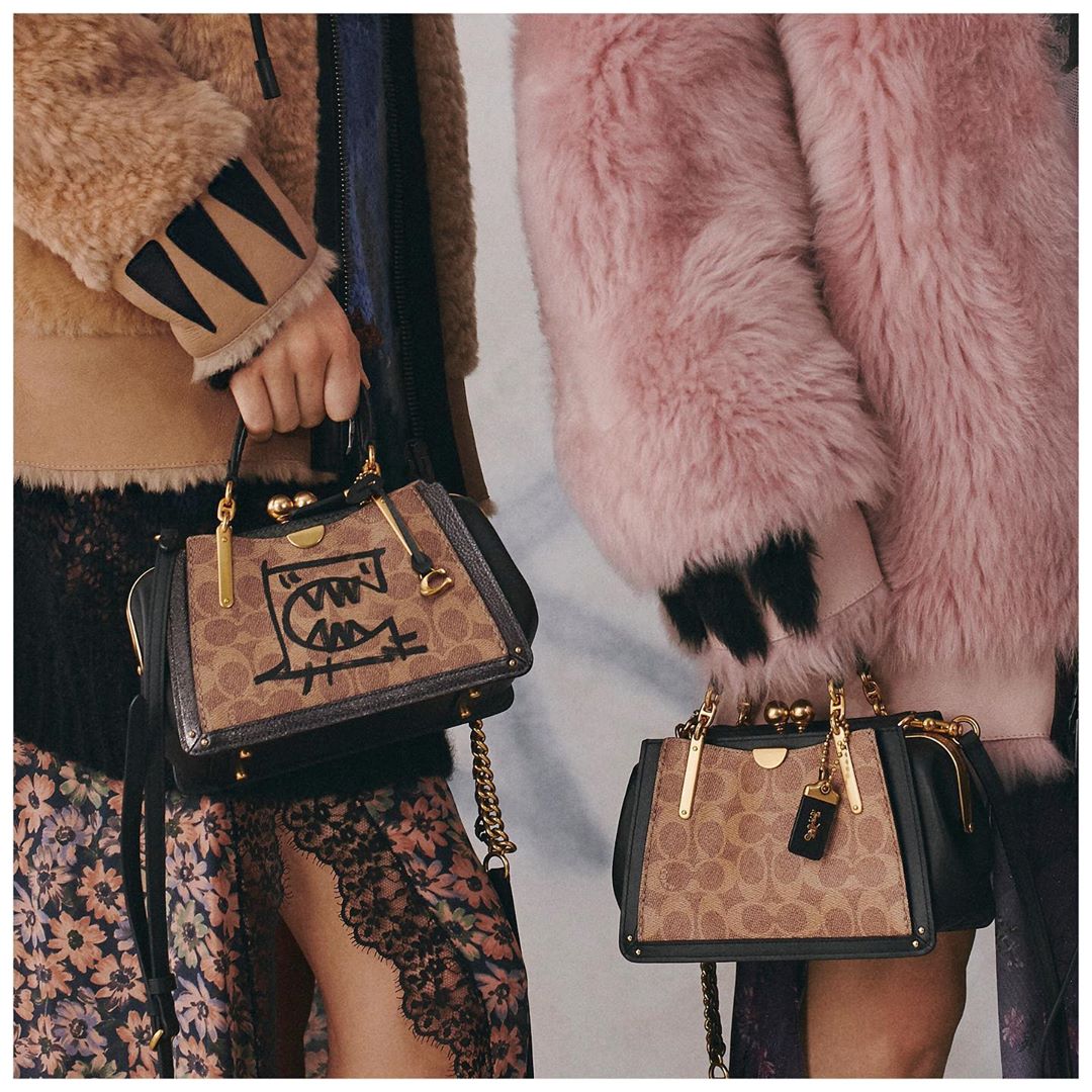 Artful pairings. One Dreamer, two ways. Which one is yours? #CoachShanghai #RexyTheCoachDino #CoachNY