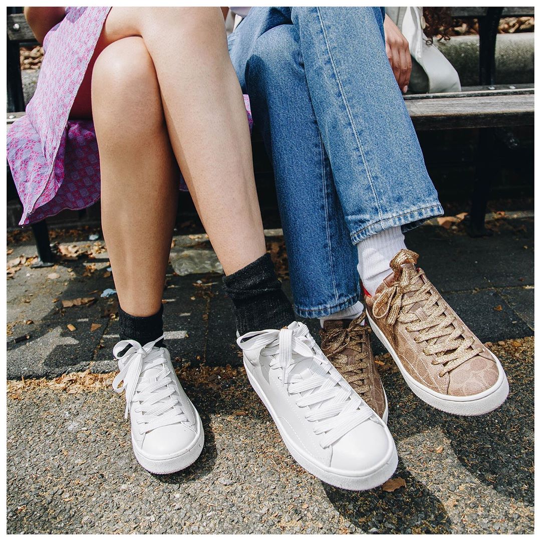Perfect pairings. Our sneakers and your best friend on a sunny day. #CoachNY