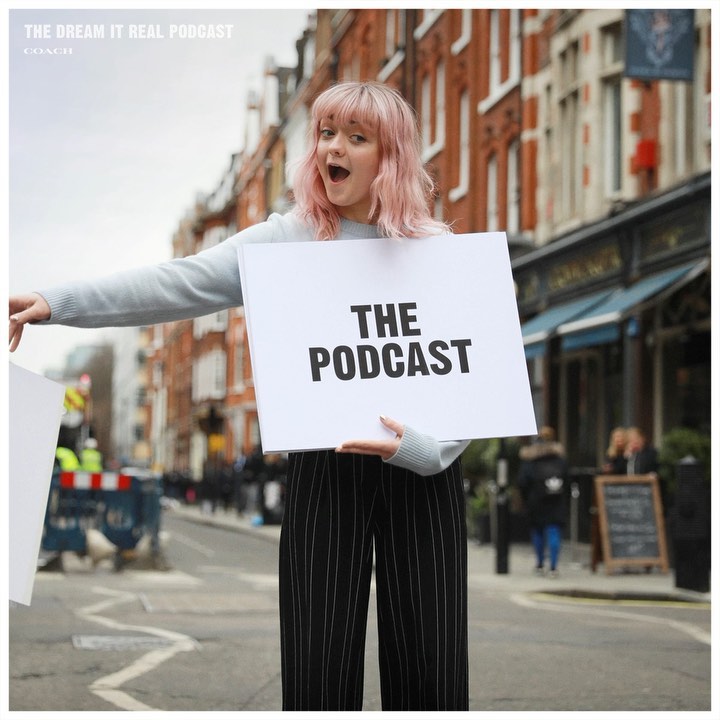 Let her spell it out for you. Tune in to episode three of our #DreamItReal podcast to hear #MaisieWilliams on community, being a tech entrepreneur and growing up #GameofThrones. Download and subscribe at Apple Podcasts, Spotify, Stitcher or wherever you get your podcasts. #LinkInBio #CoachNY