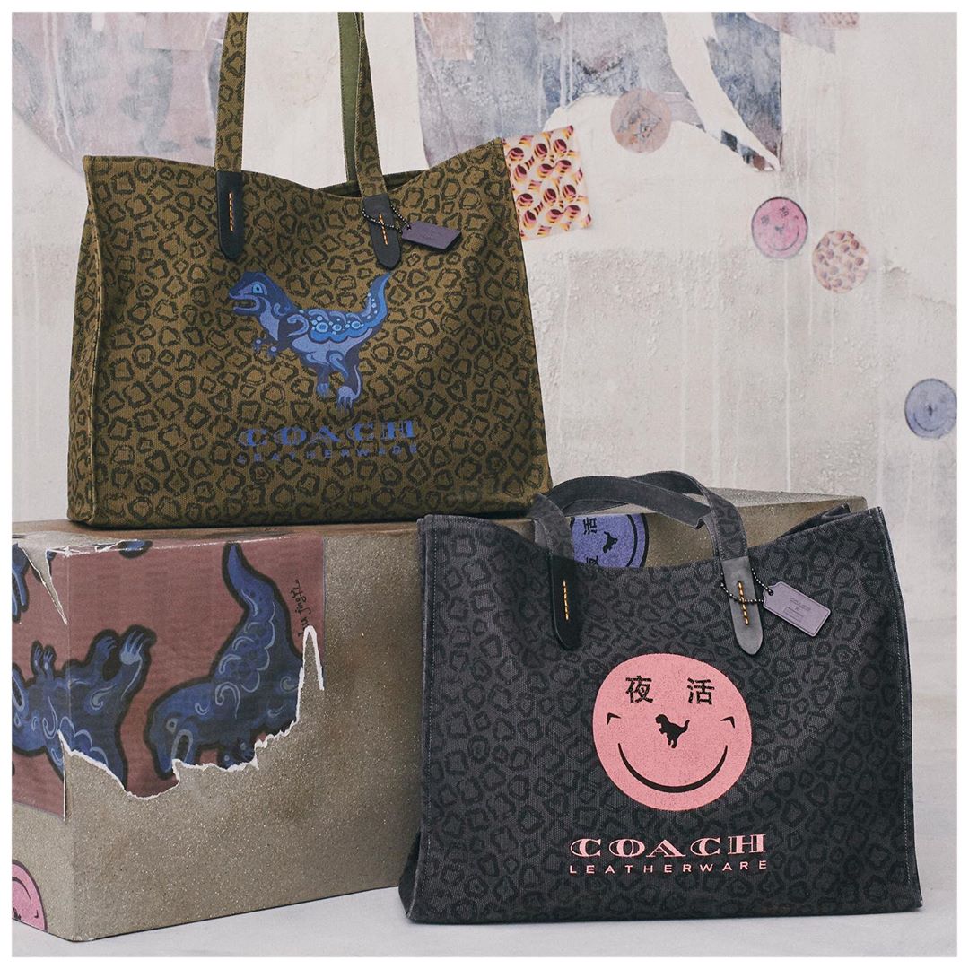 Totes Rexy. Reimagined by four China-based creatives, our favourite mascot is the star of the new #CoachShanghai collection. Shop the exclusive collaboration before it goes the way of, well, the dinosaurs. #RexyTheCoachDino #CoachNY