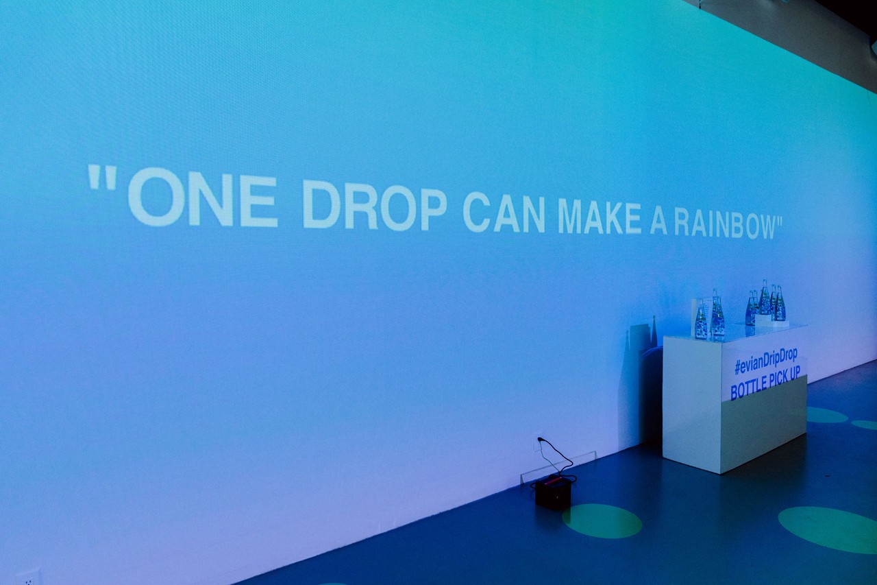 Inside Virgil Abloh and Evian’s “Drip Drop” Pop-Up
