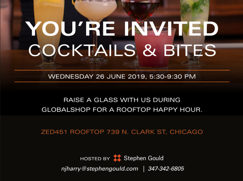 Cocktails & Bites, Hosted By Stephen Gould! Wednesday, June 26, 2019 at 5:30pm at RetailX in Chicago