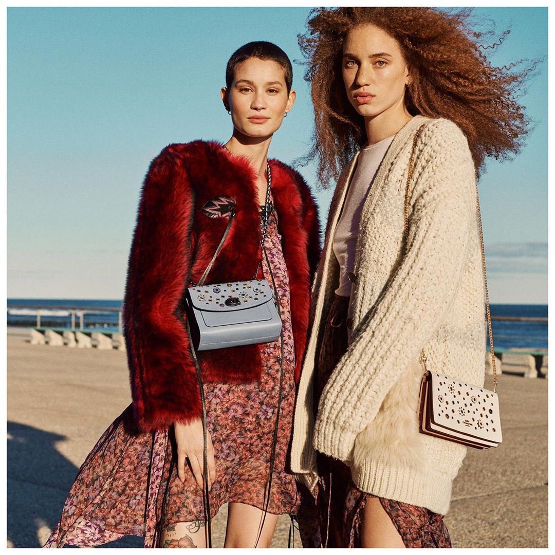 Nothing but blue skies and effortless style. Shop new arrivals via link in bio. #CoachNY