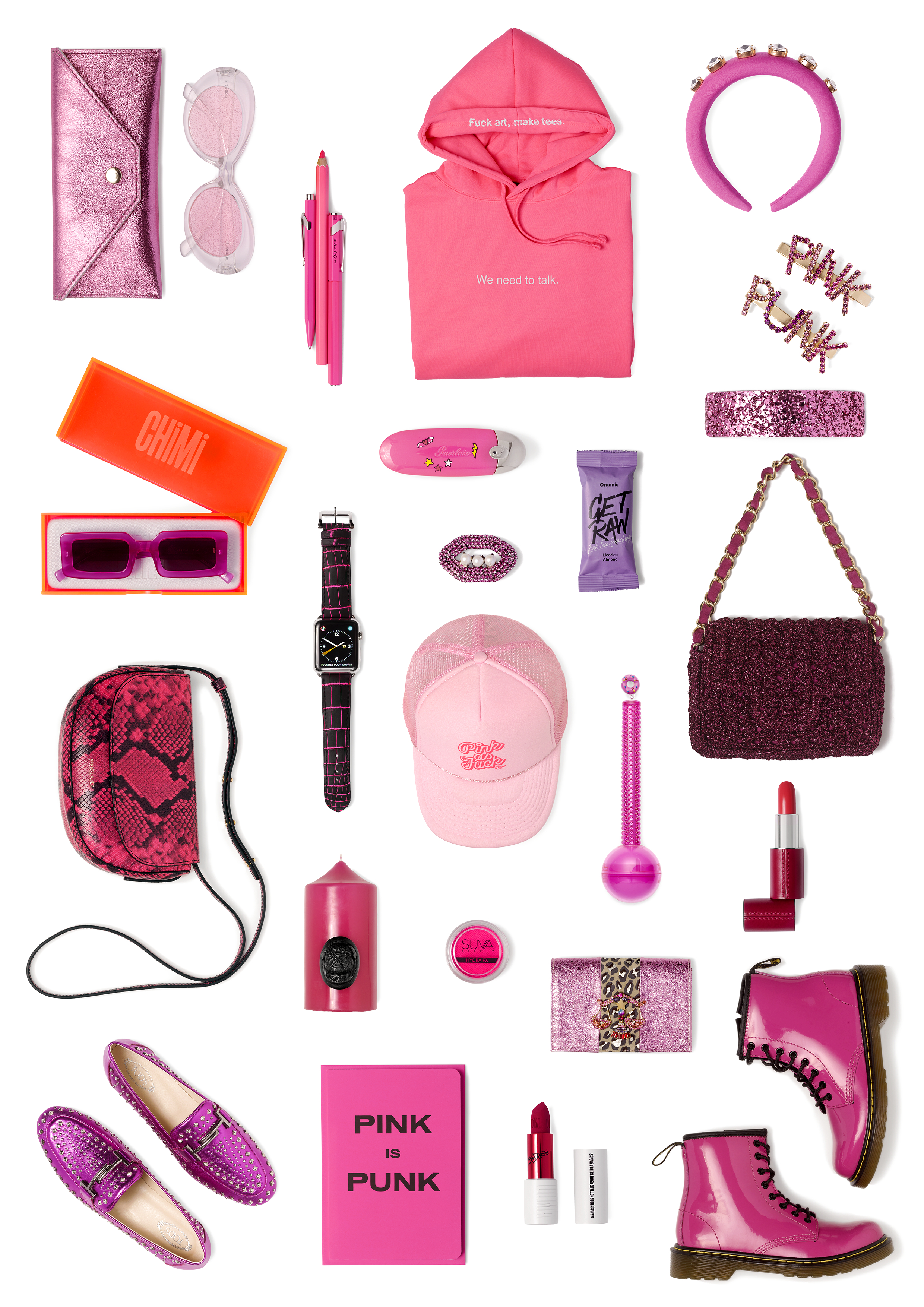 Le Bon Marché Goes All Punk With a Streak of Pink