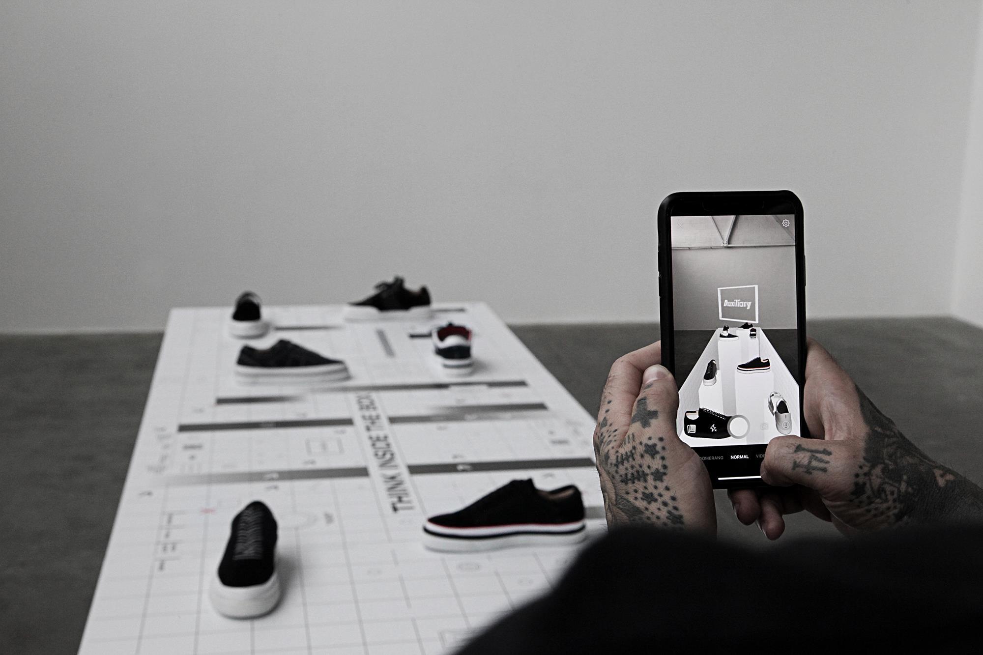 Auxiliary Shoes Launches AR Experience with Selfridges
