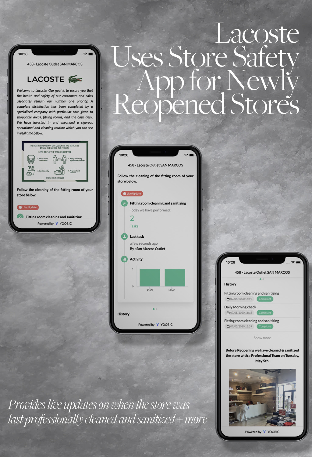 Lacoste Uses Store Safety App for Newly Reopened Stores