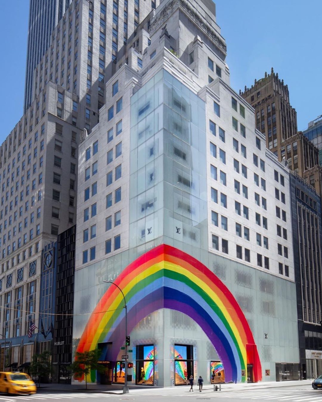 Louis Vuitton Covers Its Maisons All Around the World in Rainbow Graphics