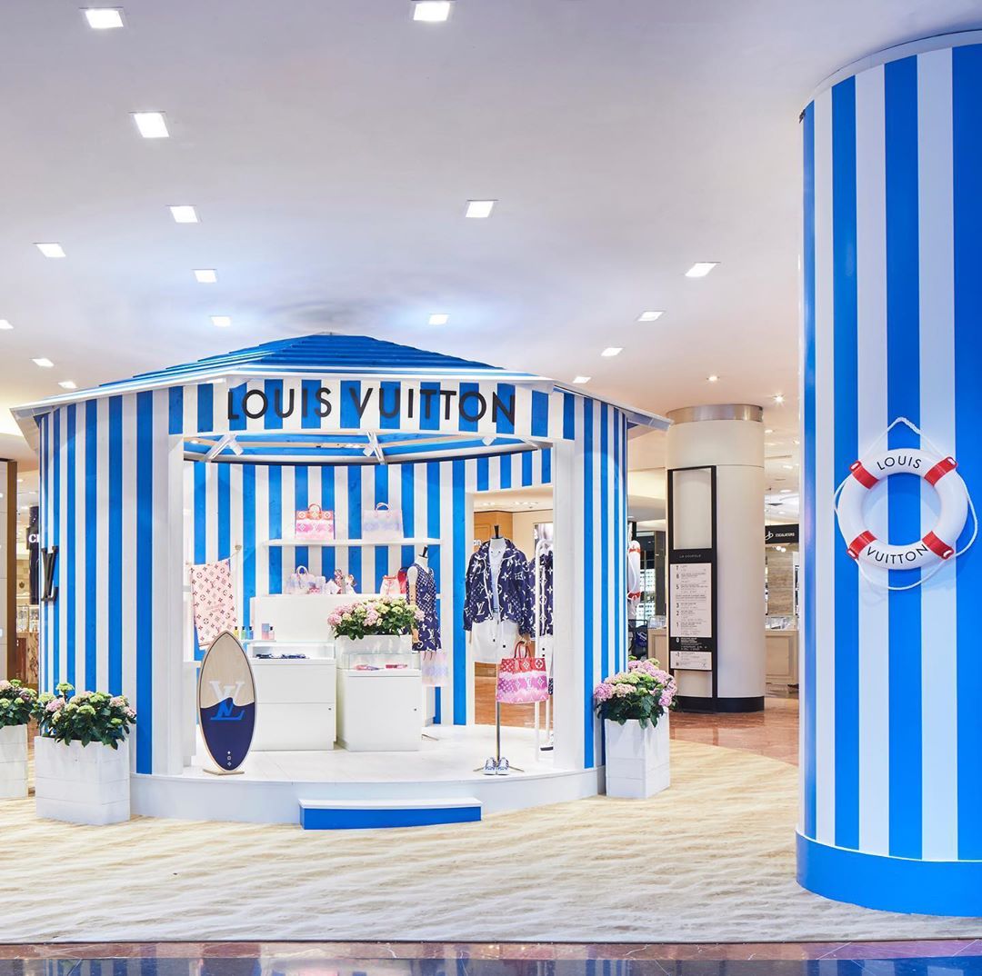 Louis Vuitton Opens a Summer Themed Pop-Up Store at Galeries Lafayette