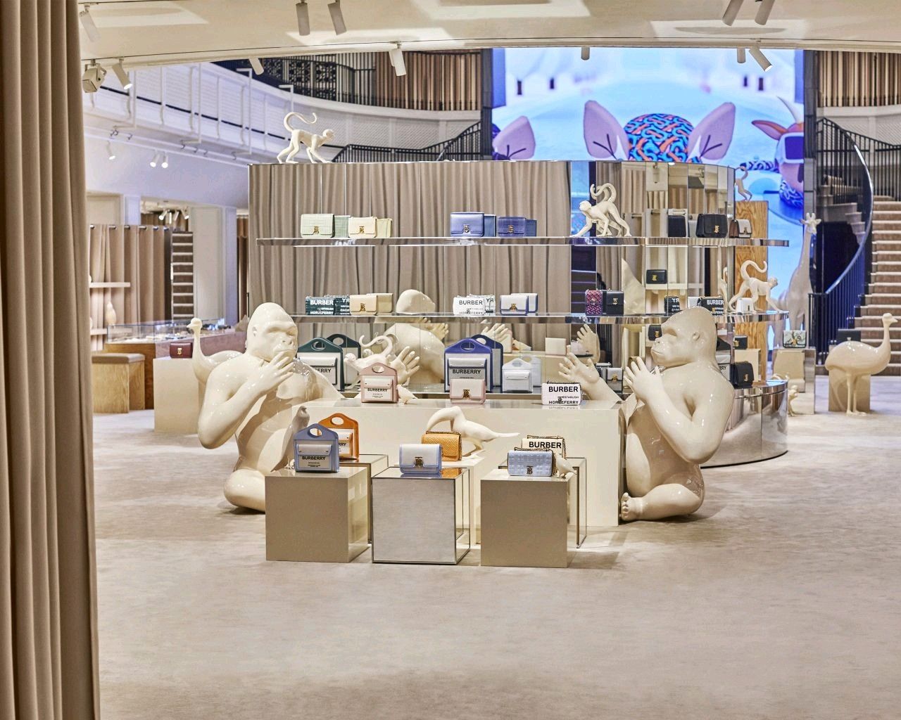 Burberry Animal Kingdom takes over flagship store in London