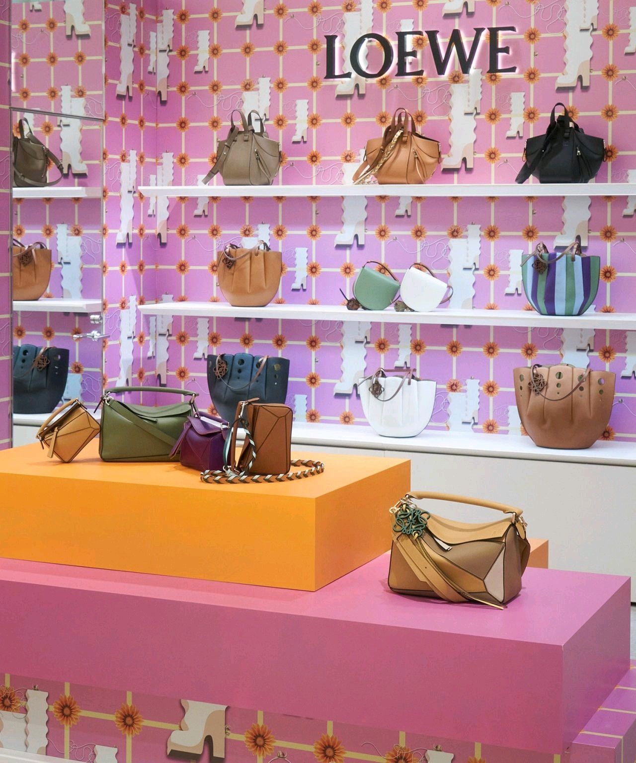 LOEWE Snow-on-the-Wall pop-up in Tokyo