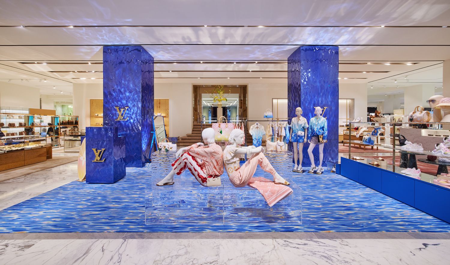 Louis Vuitton Opens New Summer Themed Pop-up in Amsterdam at the de Bijenkorf Department Store