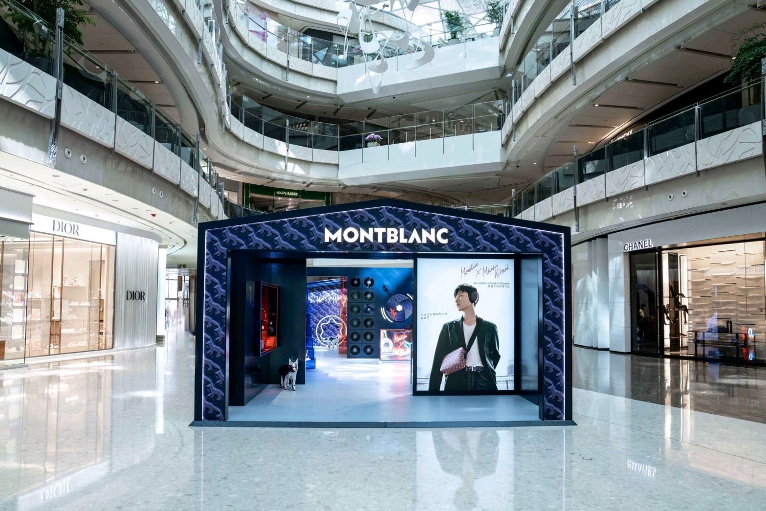 Montblanc debuts Maison Kitsune collaboration pop-up stores and retail installations around the world