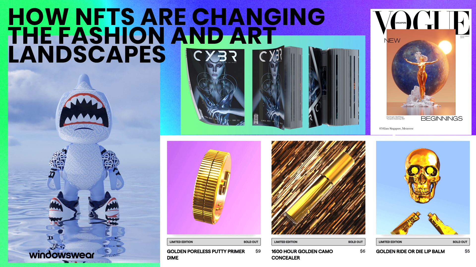 WindowsWear LIVE! How NFTs Are Changing The Fashion And Art Landscapes on Wed Oct 13, 2021 4pm – 5pm (EDT)