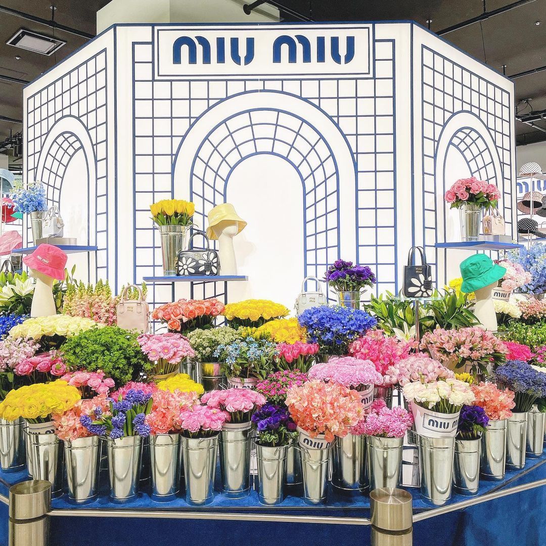 Miu Miu Secret Garden Pop Up, Isetan Shinjuku Japan
