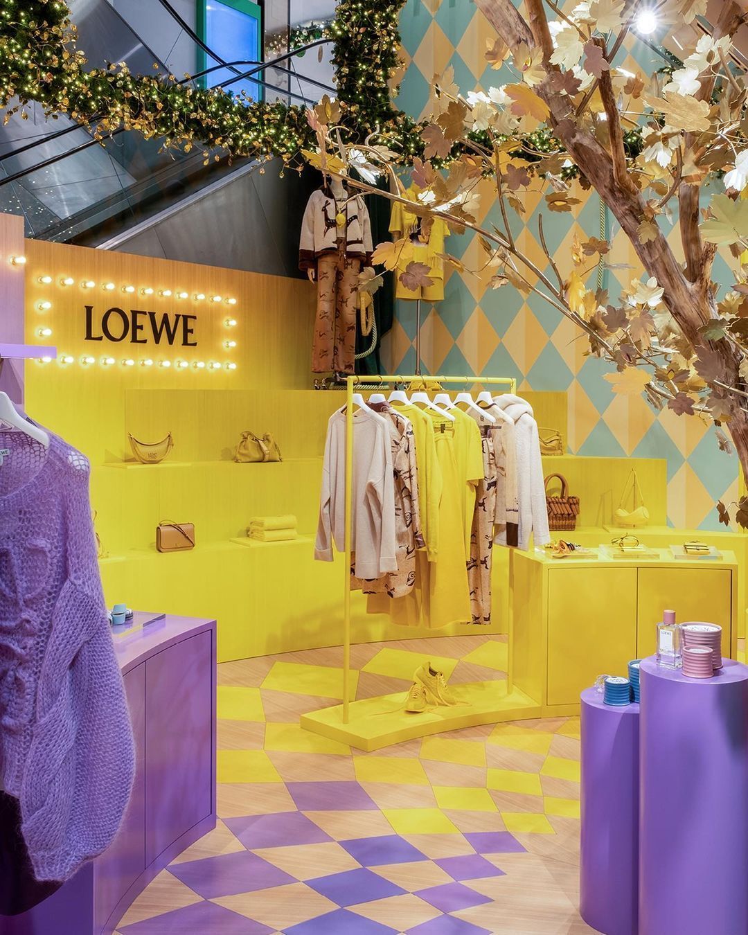 Loewe Takes Over Printemps with a Colorful Christmas