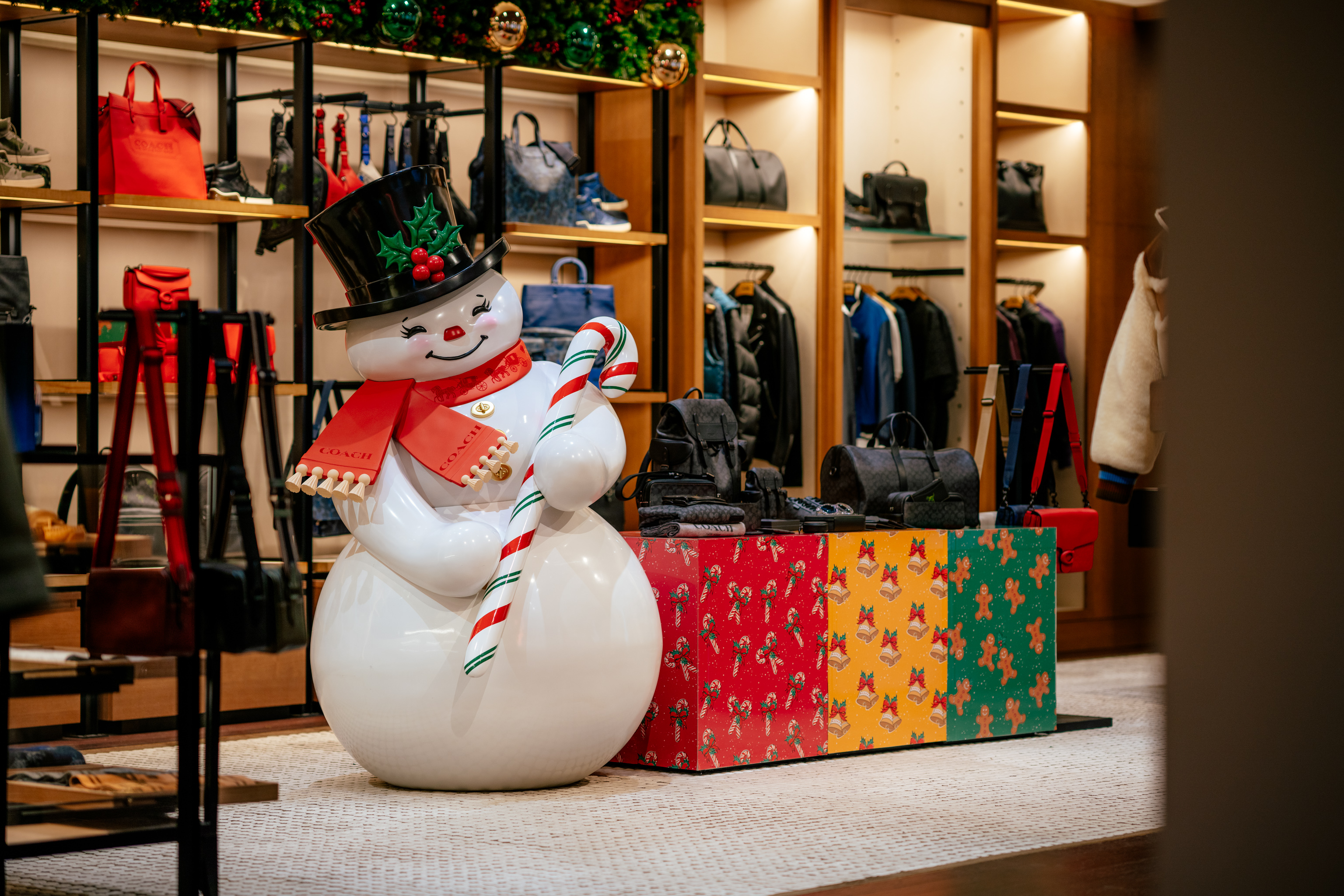 Coach Brings Back Childhood Memories with Traditional Christmas Installations