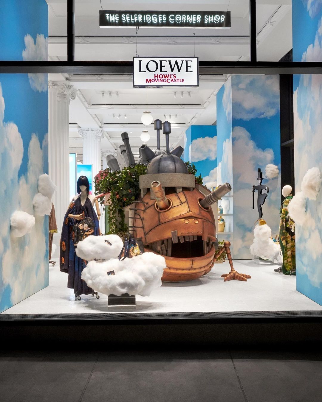 LOEWE unveils Howl’s Moving Castle capsule collection & ‘take over’ at Selfridge’s London