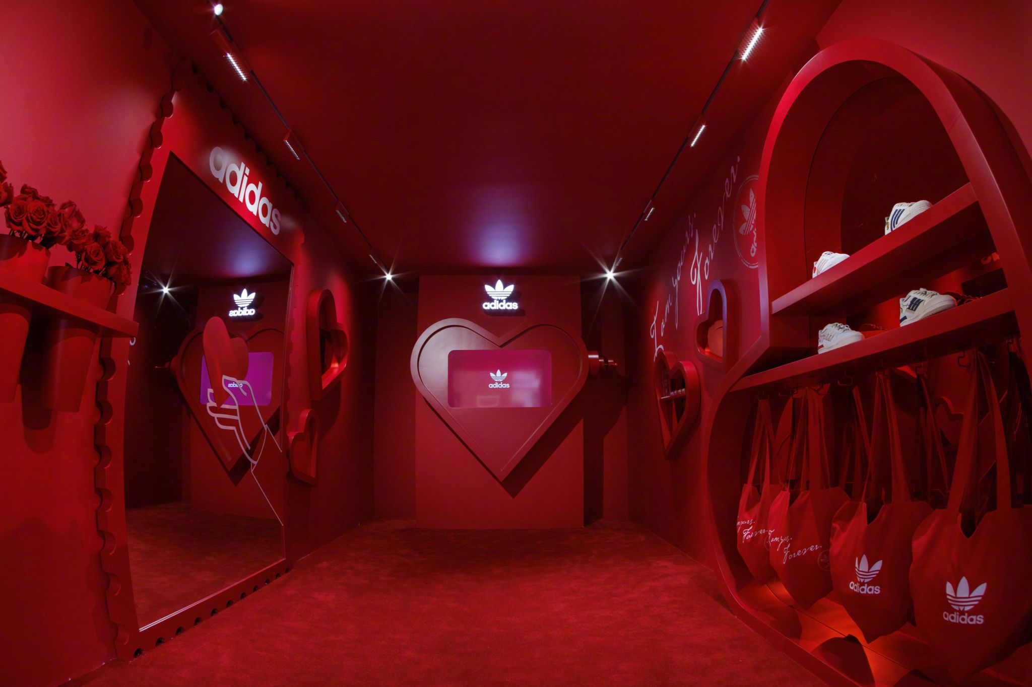 Adidas Originals and HARMAY Valentine’s Day Pop-Up Collaboration Space, Anfu Road Shanghai