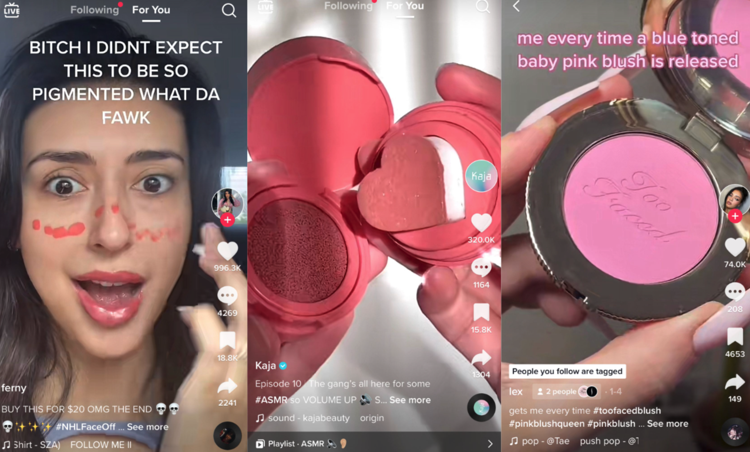 How Rare Beauty, Too Faced and Kaja reached 1 million TikTok followers
