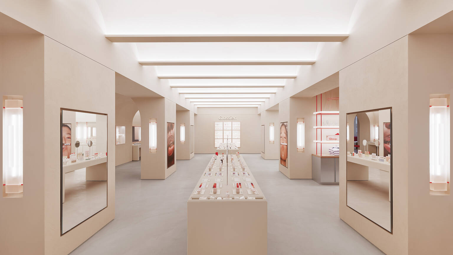 See inside the beautiful new Glossier store in Soho