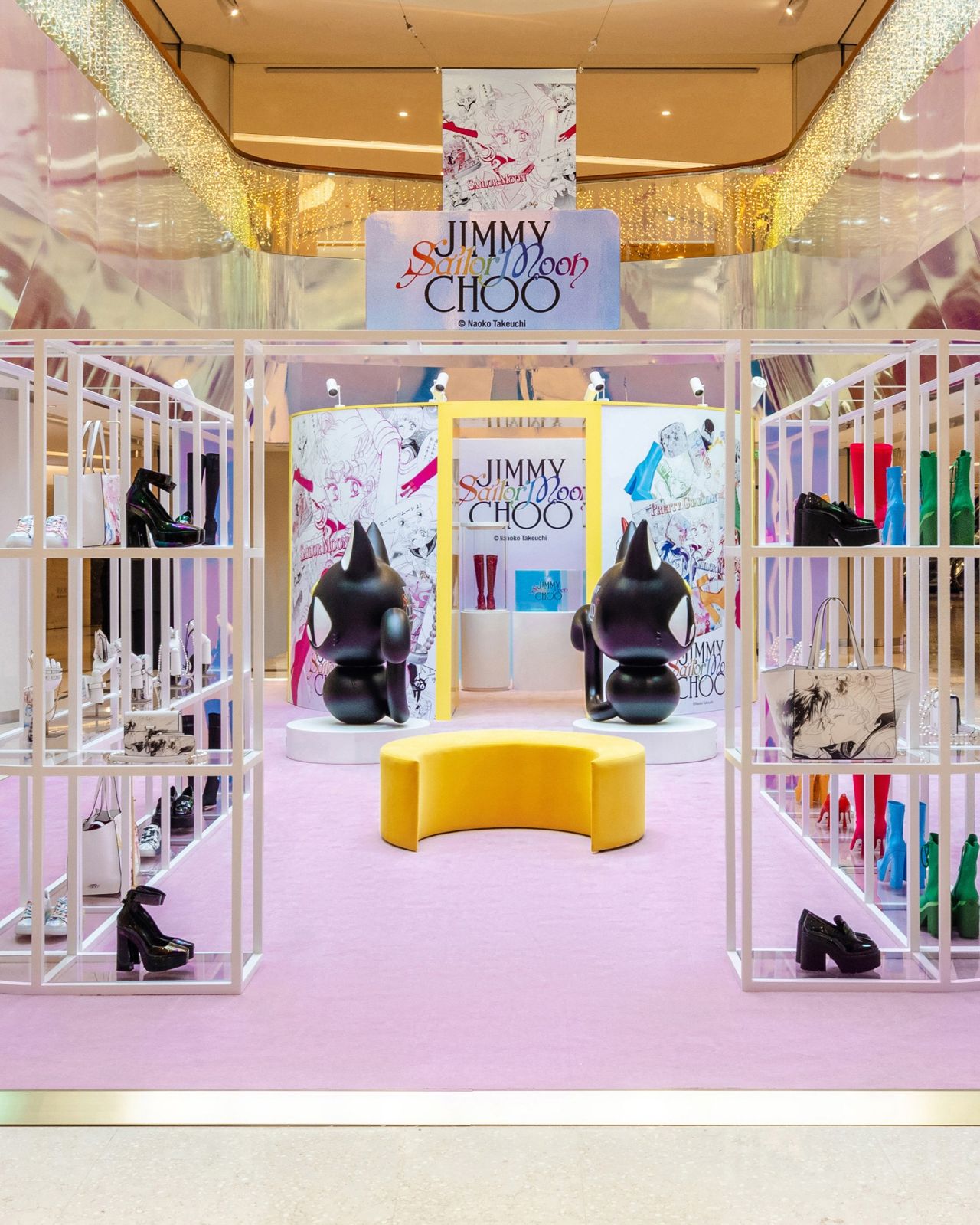 Jimmy Choo Sailor Moon Collaboration Pop-Up Installation, Beijing China World Mall.