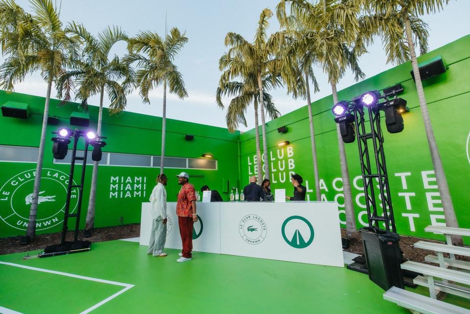 Lacoste ‘Le Club Lacoste’ Miami Open 2023 Pop-Up Store Concept