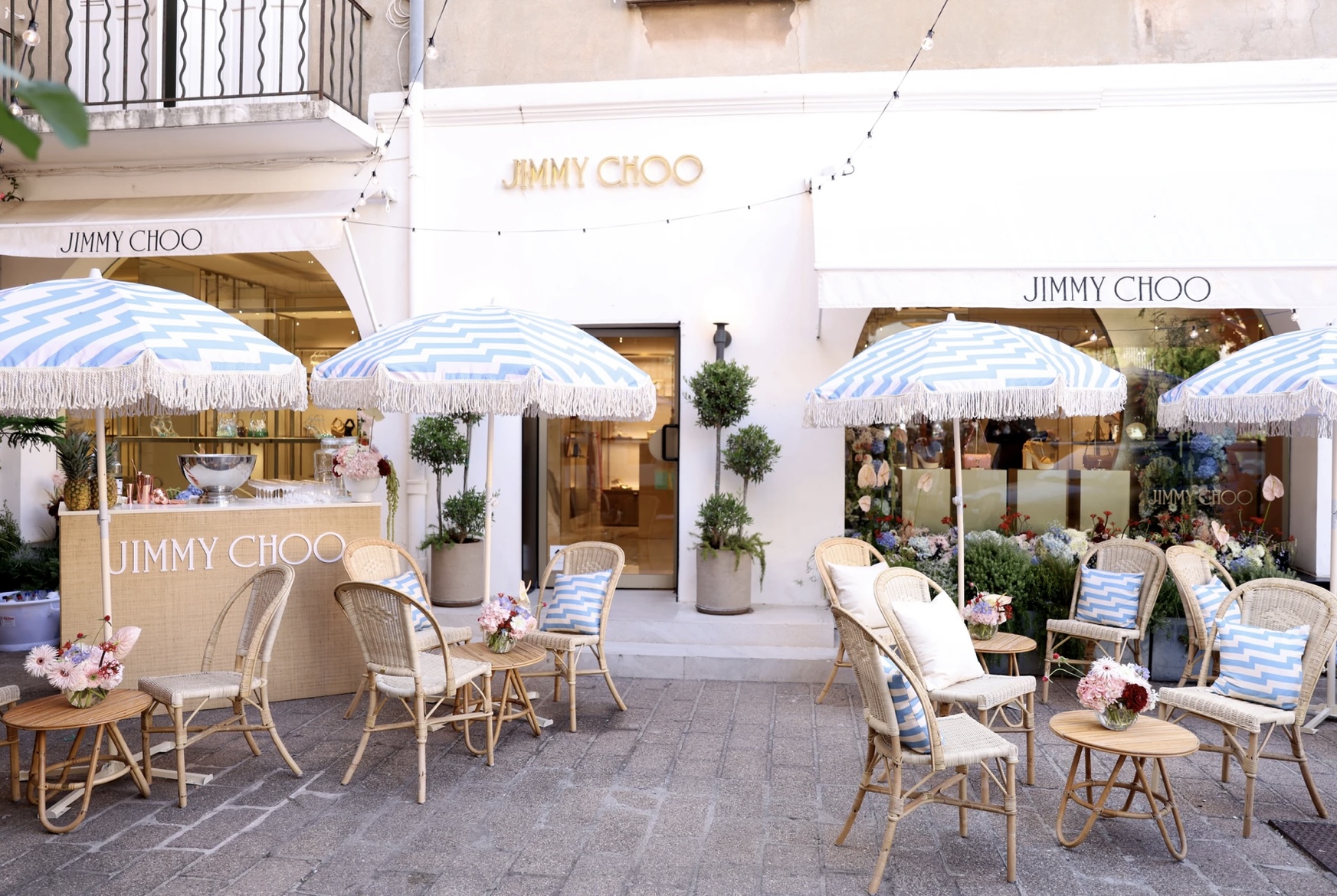 Jimmy Choo Summer Collection Event Installation by Another A Story, St. Tropez France.