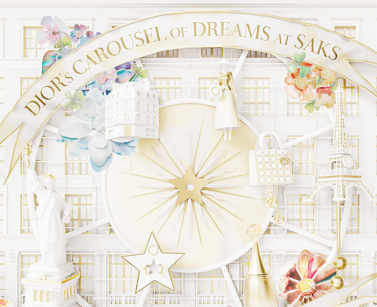 Saks and Dior Team for Holiday Extravaganza Creating Dior’s Carousel of Dreams at Saks