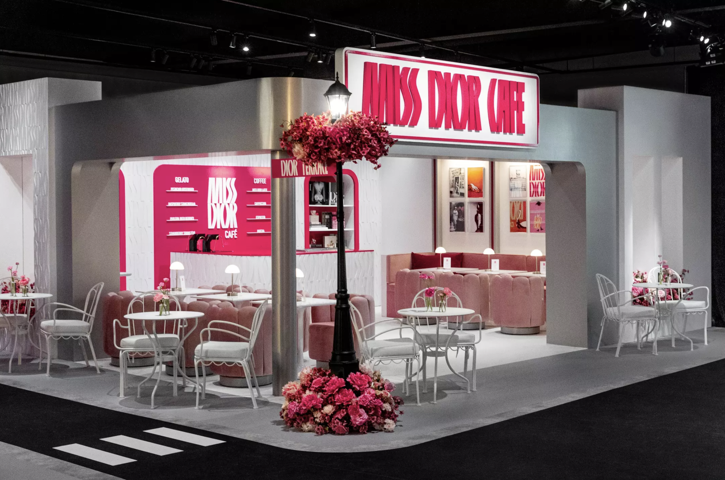 A Cinema! A Cafe! A Flower Shop! Last Night, Los Angeles Celebrated the Opening of Miss Dior Avenue Pop-Up
