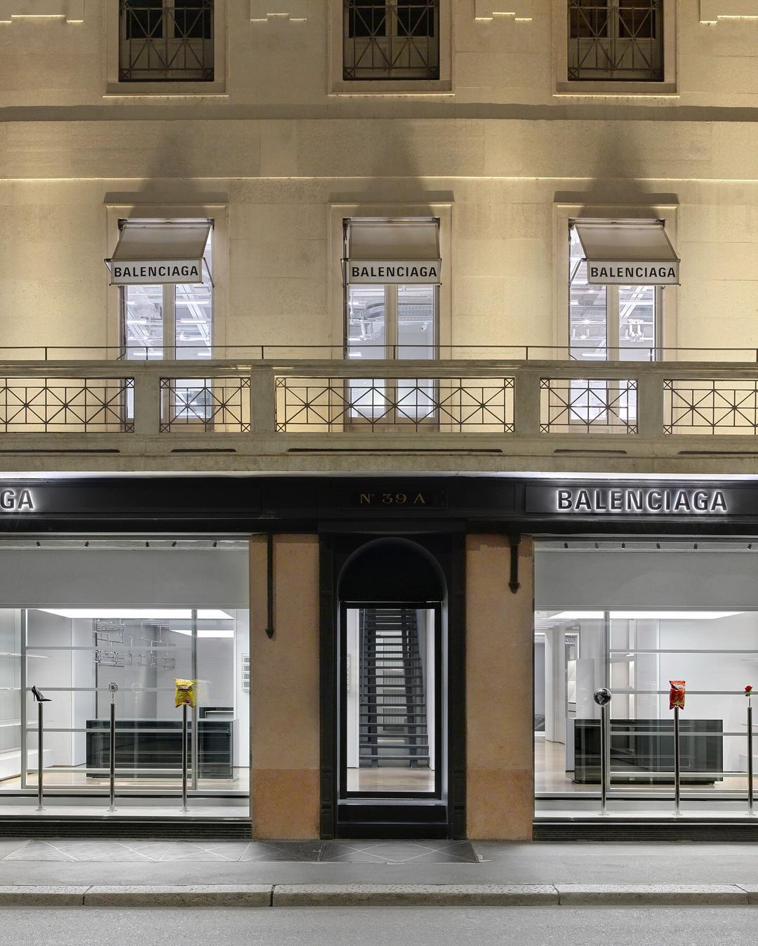 BALENCIAGA ‘Art In Stores’ Andrew J. Greene Window Installation, Milan Montenapoleone